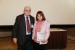 Dr. Nagib Callaos, General Chair, giving Dra. Elena F. Ruiz-Ledesma the best paper award certificate of the session "Sistemas Computacionales Móviles en la Ciencia I." The title of the awarded paper is "Aplicaciones Móviles para Construir de Forma Numérica el Concepto de Derivada."